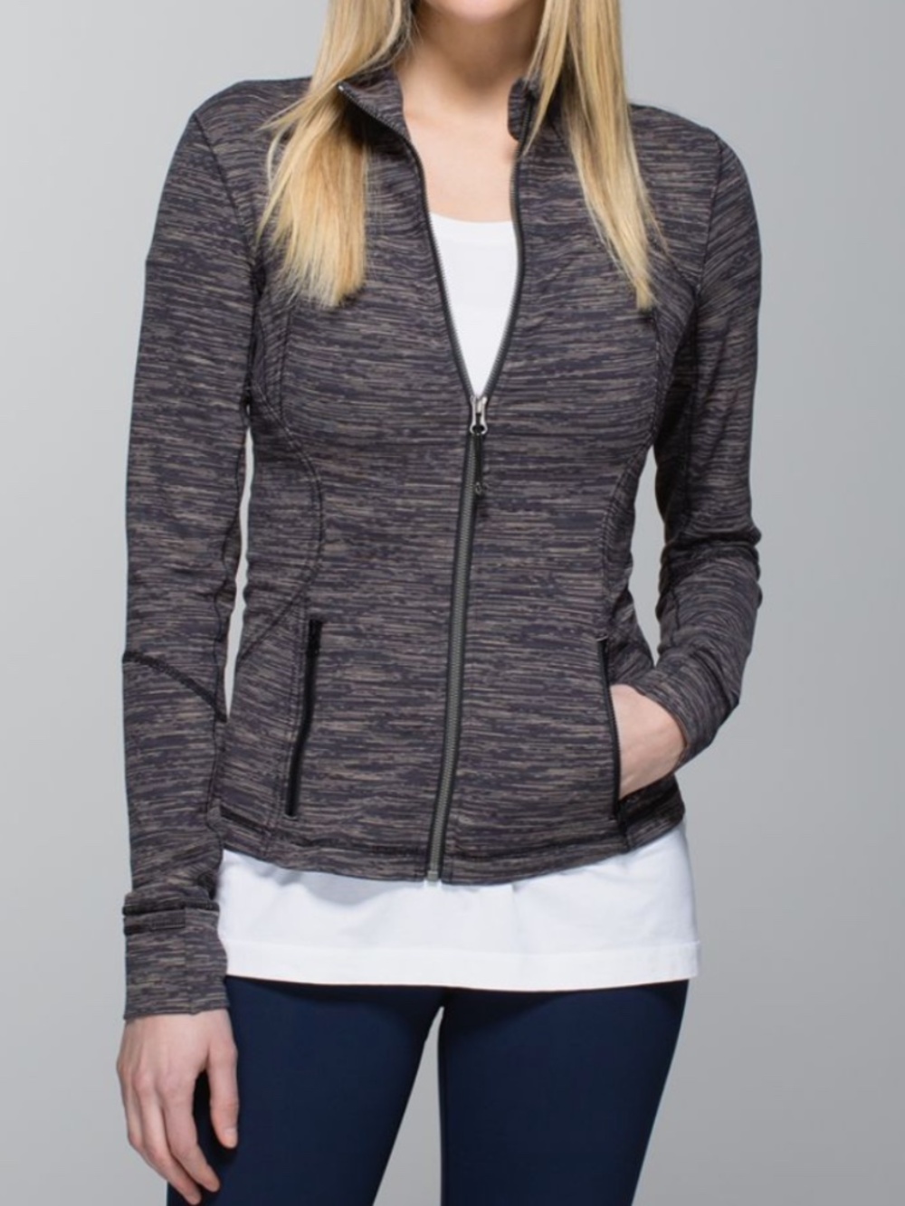 Lululemon Forme Jacket Cuffins | Wee Are From Space Black Cashew | Size 10